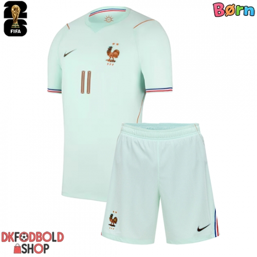 Frankrig Michael Olise #11 Udebanesæt Børn VM 2026 Kort ærmer (+ korte bukser)